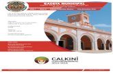 GACETA MUNICIPAL - calkini.gob.mxcalkini.gob.mx/wp-content/uploads/2017/02/4-9-de-diciembre-2016.pdf · declamación y la oratoria se ha manifestado en festivales culturales de las