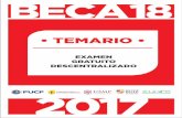 Temario Beca 18 2017 - Pontificia universidad cat ...cdn01.pucp.education/.../2017/04/10193845/Temario-Beca-18_2017.pdf · El examen gratuito y descentralizado evalúa dos competencias