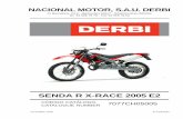 NACIONAL MOTOR, S.A.U. DERBI R X-Race 2005... · 2015-02-06 · kode modell code modele senda r x-race espaÑa rojo/negro 2005 e2 ... cuscinetto coussinet skf. 6205. 25. 52 4 5 6