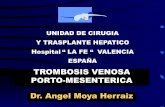 TROMBOSIS VENOSA PORTO-MESENTERICA Dr. Angel Moya …sociedadvalencianadecirugia.com/wp-content/uploads/2017/03/TROMBOSIS... · Pancreatitis Apendicitis Diverticulitis Sarin et al.