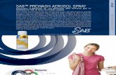 SA8™ PREWASH AEROSOL SPRAY - AMWAY DE … · SA8™ PreWash Aerosol Spray es ideal para remover hasta la peor y más difícil mancha sin necesidad de frotar la ropa. Es el complemento