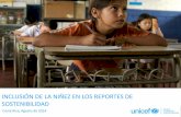 INCLUSIÓN DE LA NIÑEZ EN LOS REPORTES DE ... - unicef.org · Evaluación de impactos 3. Integración ... # de reportes de abuso infantil ... SUGERENCIAS PARA REPORTAR MERCADEO (P