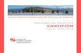 PROGRAMACIÓN DIDÁCTICA SAXOFÓNconservatoriosegovia.centros.educa.jcyl.es/sitio/... · Consejería de Educación Conservatorio Profesional de Música de Segovia _____ Programación