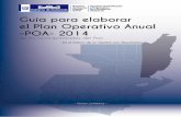 Guía para la elaboración del POA 2014 de las ... · Guía para la elaboración del POA 2014 de las municipalidades del Secretaría de Planificación y Programación de la Presidencia