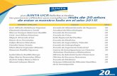 ¡La JUNTA UCR felicita a todas más de 20 años de estar a ...jafapucr.com/Portals/1/lista afiliados totales 2015.pdf · María del Carmen Calvo Nájera O˜cina de Plani˜cación