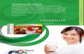 NUTRISHAKE FRESA - amway.com.pa · Nutrishake NUTRILITE™ son deliciosas y nutritivas malteadas, bajas en grasa y carbohidratos, de fácil preparación, que te ayudaran a tener una