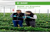 BASF en España Informe 2017 · Resumen de los últimos diez años 30 Más información 31 Sobre este informe El “Informe BASF en España” se publica anualmente como documento
