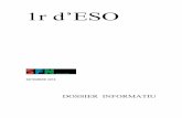 1r d’ESO - santfelipneri.cat · Convivències 1r-2n d'ESO 13 al 15 de maig Crèdit de Síntesi: Mostra de projectes del curs del 7 al 19 de juny Mostra al Palau Alòs 18 de juny