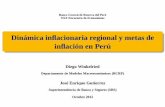 Dinámica inflacionaria regional y metas de inflación en Perú · donde yi,t es el i-ésimo elemento deyt, εi,t es el i-ésimo elemento deεt, y aij(r) denota el (i,j)-ésimo elemento