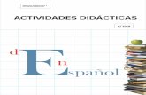 ACTIVIDADES EN ESPAÑOL Y DE ESPAÑOL, 69e513572-794a-4cfd-9601... · secuencias didácticas prácticas, adaptadas a las características del currículo del programa de Secciones