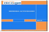 MEMORIA ACTIVIDADES - Vega Baja Acoge · talleres de control y manejo de la ansiedad, talleres de habilidades sociales, talleres de motivación y estrategias para la búsqueda de