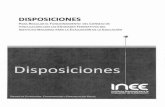 DISPOSICIONES - local.inee.edu.mx · Informar a sus autoridades acerca de las acthrldades realizadas'" PI móllfCO del CONVlf; X. Proponer de manerOJ Justificada las modificaciones