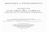 ,HOMENAJE A LUIS DIEZ DEL CORRAL - dge.cchs.csic.esdge.cchs.csic.es/bib/adr/adr318.pdf · HISTORIA Y PENSAMIENTO,HOMENAJE, A LUIS DIEZ DEL CORRAL Ofrecido por la Universidad Complutense