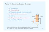Tema 4. Condensadores y Bobinas - personales.unican.es · 3 4.1 Introducción - En los temas anteriores hemos estudiado circuitos en régimen de corriente continua (sólo incluyen