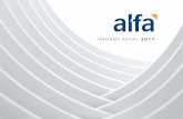 INFORME ANUAL 2017 - alfa.com.mx · Carta a los accionistas · Informe anual ALFA 2017 Planta de poliestireno expandible en Tamaulipas, México. 7 como la expansión de capacidad