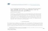 La interpretación y argumentación del TEPJF en la ...historico.juridicas.unam.mx/publica/librev/rev/juselec/cont/25/drl/drl4.pdf · parlamentarios, que al menos en la teoría de