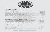 Entrantes - gredosesmas.com · Ensalada de queso de cabra, frambuesa, nueces y vinagreta de miel.....12,50 Ensalada de ventresca y aceite de orégano.....12,50