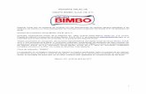 REPORTE ANUAL DE GRUPO BIMBO, S.A.B. DE C.V. · Grupo Bimbo considere constituir gravámenes sobre los activos esenciales para llevar a cabo sus operaciones, Grupo Bimbo obtendrá