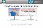 CUARTA JUNTA DE GOBIERNO 2014 - …transparencia.esonora.gob.mx/NR/rdonlyres/CA80EE74-D35C-4F17-90AA-05C... · total de donaciones concretadas 2014 hospital donaciones organos hge