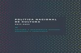 POLÍTICA NACIONAL Política Nacional de ... - cultura.gob.cl · Cultura y desarrollo humano : POLÍTICA NACIONAL DE CULTURA CULTURA dereC hos y territorio 2017-2022 La Política