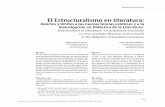 El Estructuralismo en literaturabibliotecadigital.udea.edu.co/bitstream/...estructuralismoliteratura.pdf · De la lingüística estructural al estructuralismo en literatura De acuerdo