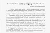 Husserl y la fenomenología de la historiabdigital.unal.edu.co/24612/1/21800-74671-1-PB.pdf · HUSSERL Y LA FENOMENOLOGÍA DE LA HISTORIA En lugar de ello, lo que debe tematizarse