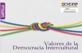 Valores de la Democracia Intercultural - oep.org.bo · y a diferentes públicos, y tiene como propósito describir y explicar el senti- do de los valores de la democracia intercultural