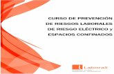 CURSO DE PREVENCIÓN DE RIESGOS LABORALES DE … · cuales establecen la obligación de informar y formar a los trabajadores en materia preventiva, en este caso, en los riesgos derivados