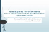 Psicología de la Personalidad - horarioscentros.uned.eshorarioscentros.uned.es/archivos_publicos/qdocente_planes/1016282/tema1... · Varias acepciones de personalidad a) Diferencia