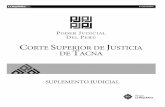 2 La República SUPLEMENTO JUDICIAL TACNA · Alberto Flor encargado de Monitoreo de la Corte Superior de Justicia de Tacna. Las reuniones tuvieron como finalidad sustentar la necesidad