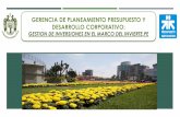GERENCIA DE PLANEAMIENTO PRESUPUESTO Y DESARROLLO …msi.gob.pe/portal/wp-content/uploads/2019/02/PPT-PRESUPUESTO-PARTICIP... · Establecimiento de un sistema de seguimiento y evaluación