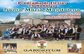 Programa de Fiestas en Honor a Santa María Magdalena · 3 Fiestas en Honor a Santa María Magdalena Garciotum celebra, un año más, sus Fiestas Patronales en honor de Santa María