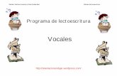 programa de lectoescritura vocales-0 - Imagenes Educativas · Maribel Martínez Camacho y Ginés Ciudad-Real Método de lectoescritura  Programa de lectoescritura