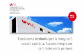 Ecosistema territorial per la integració social i ... · Transformació Digital ... Càtedra TIC) INTEGRACIO SANITARIA I SOCIAL DE BASE TERRITORIAL . Ossona Ripolles Garrotxa Osona