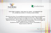SECRETARÍA TÉCNICA DEL GABINETE PLANEACIÓN Y …yucatan.gob.mx/.../evaluacion_desempeno/2015/2_Rezago_Educativo.pdf · PLANEACIÓN Y EVALUACIÓN Evaluación Complementaria del