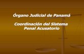 Órgano Judicial de Panamá Coordinación del Sistema Penal ... · Significa que las partes, intervinientes y testigos en principio se manifiestan de forma oral en audiencia ante