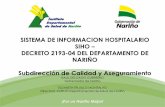 Presentación de PowerPoint - idsn.gov.coidsn.gov.co/site/images/aseguramiento/monitoreo.pdf · • Hospital El Buen Samaritano ESE = - 90 mill ... buen comportamiento financiero,