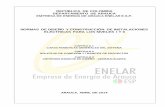 TABLA DE CONTENIDO - enelar.com.co · repÚblica de colombia departamento de arauca empresa de energÍa de arauca enelar e.s.p. normas de diseÑo y construcciÓn de instalaciones