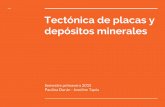 Tectónica de placas y depósitos minerales - pepeline.cl · A pesar que la placa de Nazca se hunde suave y continuamente en la fosa, la parte más profunda de la placa que se subduce