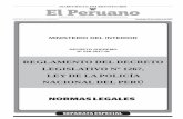 REGLAMENTO DEL DECRETO LEGISLATIVO Nº 1267, LEY DE LA ...gacetajuridica.com.pe/boletin-nvnet/ar-web/DS0262017IN.pdf · Reglamento de la Ley de la Policía Nacional del Perú se aprueba