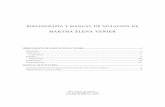 Bibliografía y manual de notación de Martha Elena Venier · ELABORACIÓN DE NOTAS BIBLIOGRÁFICAS SEGÚN TIPO DE DOCUMENTO..... 2 ABREVIATURAS Y LOCUCIONES ... Varia lingüística