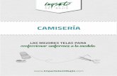 CAMISERÍA - impactotextilbajio.comimpactotextilbajio.com/wp-content/uploads/2016/05/Catalogo-Camiseria.pdf · CAMISERÍA DEL BAJÍO LAS MEJORES TELAS PARA confeccionar uniformes