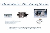 Bombas Techni-flow · Bombas Techni-flow ® - Bombas neumáticas de diafragma - Bombas vacío de bidones-Bombas peristálticas-Bombas dosificadoras pumps@techni-flow-pumps.com