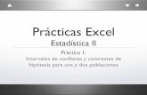 Prácticas Excel - est.uc3m.es · Tratamiento de datos • En Excel, cargamos los datos del ﬁchero “Datos_mercelec12.xlsx” • Calcular estadísticas descriptivas básicas,