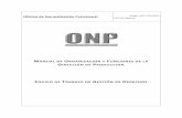 MANUAL DE ORGANIZACIÓN Y FUNCIONES DE LA ... - onp.gob.pe · Manual de Organización y Funciones MOF-DPR-04/01 Título XII: Organización y funciones de la Dirección de Producción