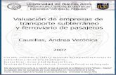 Valuación de empresas de transporte subterráneo y ...bibliotecadigital.econ.uba.ar/download/tpos/1502-0349_CausillasAV.pdf · Valuación de empresas 1 Valuación de empresas de