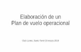 Presentación de PowerPoint - clubloreto.com · Elaboración de un Plan de vuelo operacional Club Loreto, Santo Tomé 23-marzo-2019