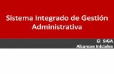 Sistema Integrado de Gestión Administrativa · El SIGA y su importancia en la Gestión Logística. Que es el SIGA Porque es importante implementar el SIGAMEF Requisitos para implementar