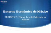 Entorno Económico de México - moodle2.unid.edu.mx · inversionistas y de todos los participantes La transparencia hacia los inversionistas era crítica para el funcionamiento y