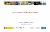 VALORACIÓN NUTRICIONAL - investigacionencuidados.es · Screening de la MN • Kondrup J, Rasmussen H.H, Hamberg O, Stanga Z. Nutritional Risk Screening (NRS 2002): a new method based